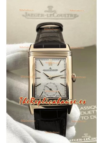Jaeger-LeCoultre Reverso DuoFace Reloj Caja Oro Rosado Dial Marrón en Movimiento Suizo Automático
