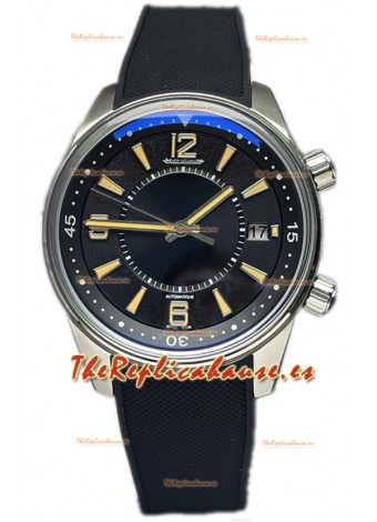 Jaeger LeCoultre Polaris Date Dial Negro Correa Goma Reloj Réplica Espejo 1:1 42MM