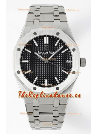 Audemars Piguet Royal Oak 15500 41MM Dial Negro Reloj Réplica a Espejo 1:1 Dial Negro Acero 904L Movimiento Calibre 4302