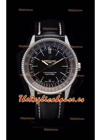 Breitling Navitimer 1 Automatic Reloj Réplica Suizo Dial en Negro - Correa de Piel