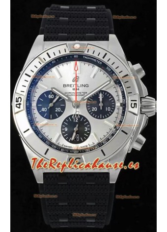 Breitling Chronomat B01 42 Edición Suiza Caja Acero 904L Dial Plateado Reloj Réplica a Espejo 1:1