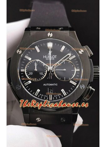 Hublot Classic Fusion Chronograph Bisel y Caja de Cerámica Dial Negro Reloj Réplica a Espejo 1:1