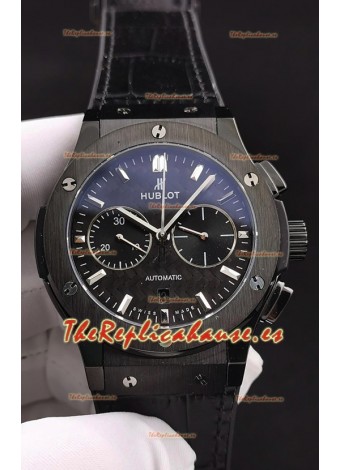 Hublot Classic Fusion Chronograph Bisel y Caja de Cerámica Dial Carbono Reloj Réplica a Espejo 1:1