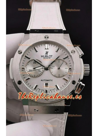 Hublot Classic Fusion Chronograph Caja de Acero Inoxidable Dial Plateado Reloj Réplica a Espejo 1:1