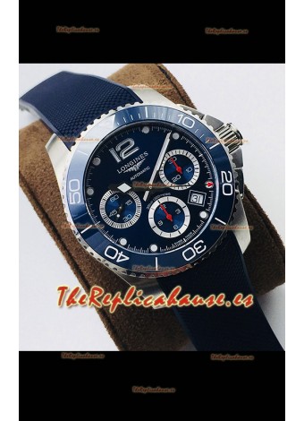 Longines HydroConquest Cronógrafo Automático Reloj Répica Suizo 1:1 Dial Azul