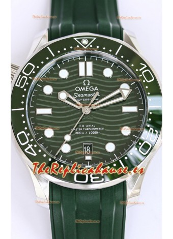 Omega Seamaster 300M Master Chronometer Reloj Suizo Verde Acero 904L Reloj Réplica a Espejo 1:1