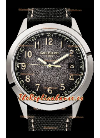 Patek Philippe Calatrava 5226G-001 Acero 904L Reloj Réplica a Espejo 1:1 Correa Hibrida Piel/Lona