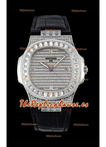 Patek Philippe Nautilus 5711/A Reloj Réplica Suizo a Espejo 1:1 Acero 904L Caja Diamantes