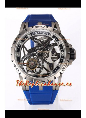Roger Dubuis Excalibur Spider Flying Tourbillon Skeleton Caja Titanio 45MM  Reloj Réplica Suizo a Espejo 1:1