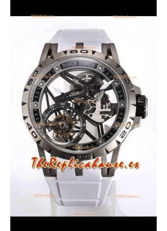 Roger Dubuis Excalibur Spider Flying Tourbillon Skeleton Caja Titanio 45MM Reloj Réplica Suizo a Espejo 1:1