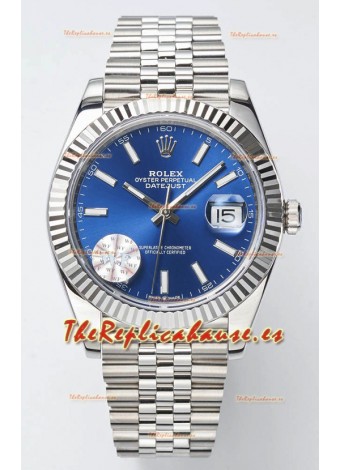 Rolex Datejust Movimiento Cal.3235 Reloj Suizo Réplica a Espejo 1:1 Acero 904L 41MM - Dial Azul