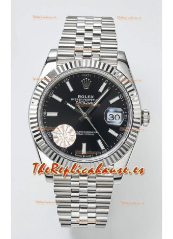 Rolex Datejust Movimiento Cal.3235 Reloj Suizo Réplica a Espejo 1:1 Acero 904L 41MM - Dial Negro