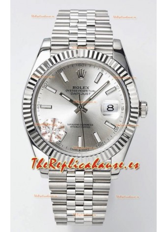Rolex Datejust Movimiento Cal.3235 Reloj Suizo Réplica a Espejo 1:1 Acero 904L 41MM - Dial Acero