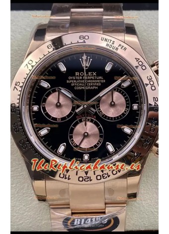 Rolex Cosmograph Daytona M116505 Oro Rosado Movimiento Original Cal.4130 -  Reloj Acero 904L