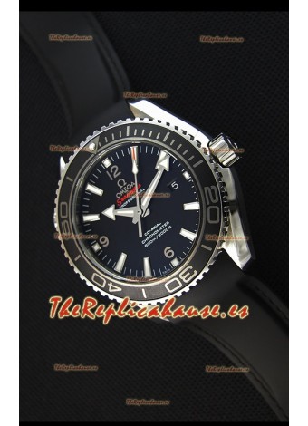 Omega Seamaster Planet Ocean Swiss Correa Negra Réplica 45MM 1:1 Ultimate Edition Watch 