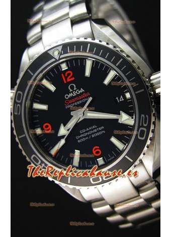 Omega Seamaster Planet Ocean Reloj Réplica Suizo Correa Negra 42MM Réplica a Espejo 1:1