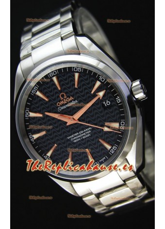 Omega Seamaster Aqua Terra Co-Axial Negro Edición Limitada Reloj Réplica Suizo a Espejo 1:1