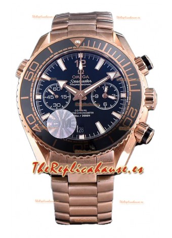 Omega Seamaster Planet Ocean 600M Sedna Gold 45.5MM Reloj Réplica Espejo 1:1 