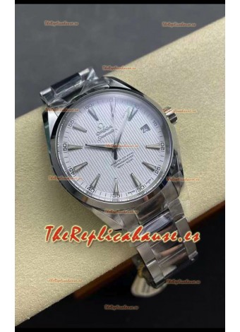 Omega Aqua Terra 150M Dial Blanco Caja Acero 904L Dial Blanco Réplica Espejo 1:1 41MM 