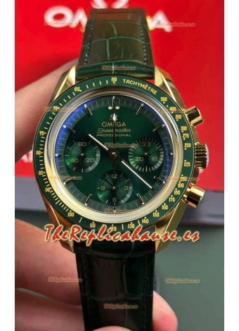 Omega Speedmaster Moonwatch Co-Axial Chronograph Dial Verde 42MM Reloj Réplica Espejo 1:1