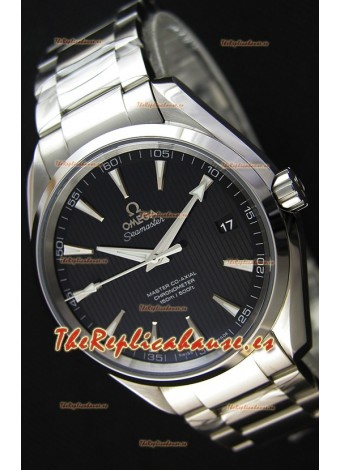 Omega Master Co-Axial Aqua Terra 150M Dial Negro Réplica a Espejo 1:1