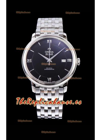 Omega De Ville Prestige Co-Axial 36.8MM Dial color Negro Reloj Réplica Suizo a Espejo 1:1