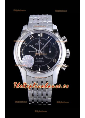 Omega De Ville Chronograph Reloj Réplica a Espejo 1:1 en Dial Blanco 42MM