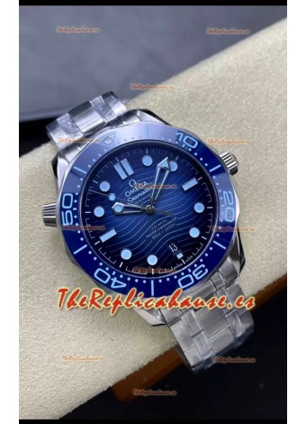 Omega Seamaster 300M Azul Summer Suizo Acero 904L Réplica a Espejo 1:1