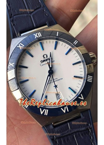 Omega Co-Axial Constellation 41MM Acero 904L Dial Blanco Reloj Réplica Espejo 1:1