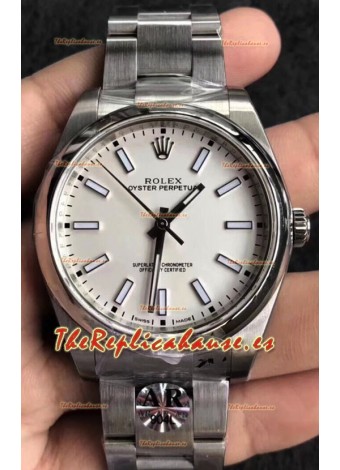 Rolex Oyster Perpetual REF#124300 41MM Movimiento Cal.3230 Réplica Suizo Dial en Negro Acero 904L Reloj Réplica a Espejo 1:1