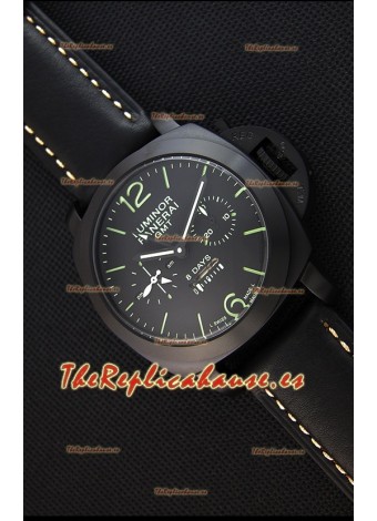 Panerai Luminor GMT Reloj Réplica Japonés con Indicador de Reserva de Energía de 8 Días