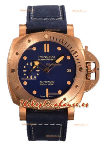 Panerai PAM1074 Submersible Bronzo Blu Abisso Réplica Suiza Espejo 1:1 42MM 