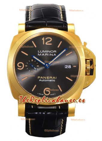 Panerai Luminor Marina PAM1115 Reloj Réplica Suiza Espejo 1:144MM Oro Amarillo