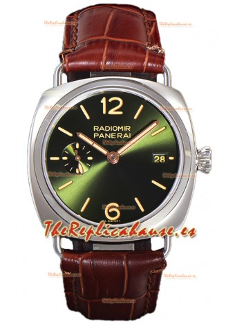 Panerai Radiomir PAM1573 Quaranta 40MM Acero 904L Dial Verde Reloj en Réplica Espejo 1:1 