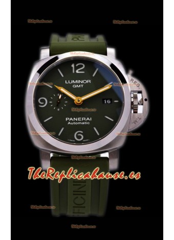 Panerai Luminor Marina GMT PAM1056 Reloj Suizo de Acero 904L - Réplica a Espejo 1:1