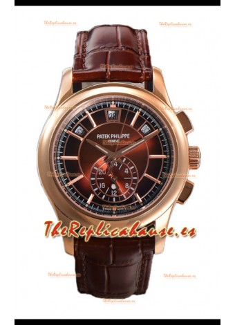 Patek Philippe 5205 Complications Moonphase Dial Marrón Reloj Réplica Suiza Espejo 1:1