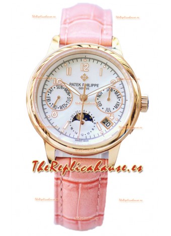 Patek Philippe Grand Complications Ladies First Perpetual Calendaer Oro Rosado Reloj Réplica Suiza 