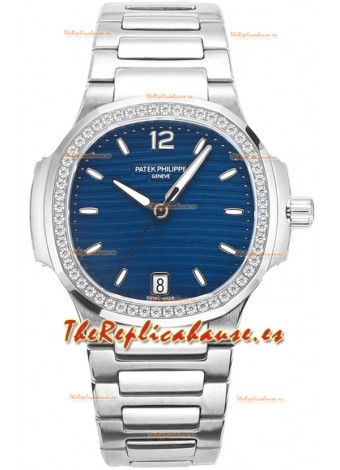 Patek Philippe Nautilus 7118 35MM 1:1 Acero Inoxidable Dial Azul Reloj Superclone 1:1