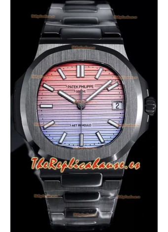 Patek Philippe Nautilus 5711 AET Remould Edición Cerámica Negra Dial Degradado Reloj Réplica Suiza