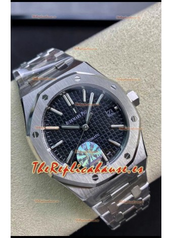 Audemars Piguet Royal Oak 15450 37MM Movimiento Calibre Suizo 3120 Caja en Acero 904L Dial Negro