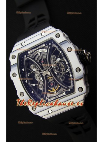 Richard Mille RM53-01 Pablo Mac Donough Caja de Carbón color Blanco Reloj Réplica Suizo