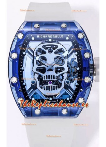 Richard Mille RM52-01 Sapphire Caja con Movimiento Tourbillon Réplica Ultimate a Espejo 1:1