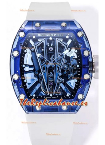 Richard Mille RM27-03 Caja Zafiro Sapphire con Genuino Movimiento Tourbillon Réplica 1:1 Ultimate
