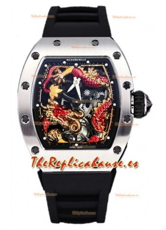 Richard Mille RM057 Dragon Dial Reloj Acero Inoxidable en Movimiento Suizo Automático