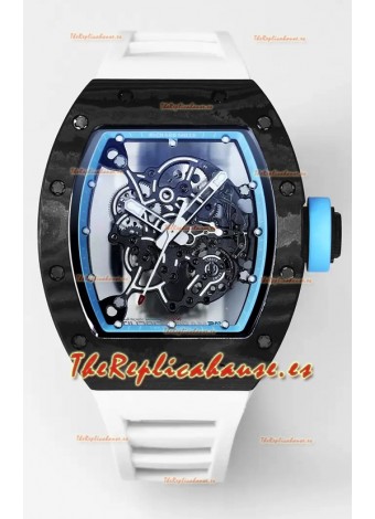 Richard Mille RM055 Caja Carbono Negro Reloj Superclone 1:1 Genuino Tourbillon