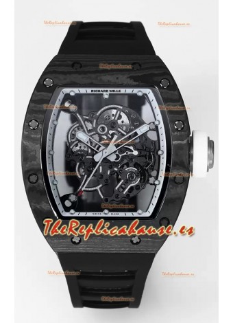Richard Mille RM055 Caja Carbono Negro Reloj Superclone 1:1 Genuino Tourbillon