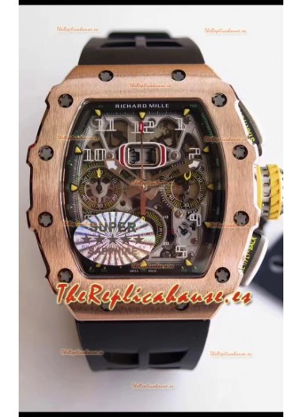 Richard Mille RM011-03 Felipe Massa Calidad Espejo 1:1 Caja de Titanio Ligero de una Pieza