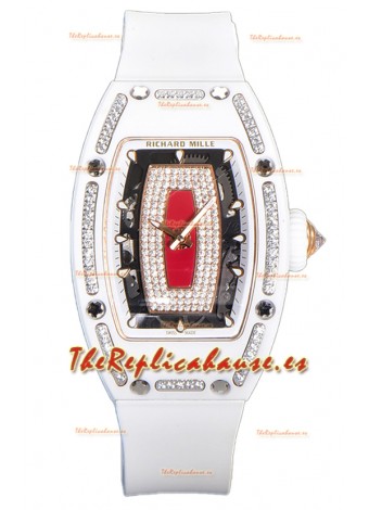 Richard Mille RM007 Reloj Réplica Suiza Automático Cerámica Blanca Suplerclone