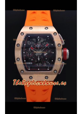 Richard Mille RM011-FM Felipe Massa Caja en Oro Rosado Reloj Réplica Suizo