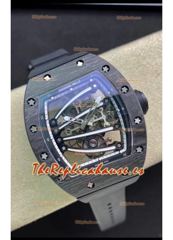 Richard Mille RM59-01 Genuino Movimiento Tourbillon en Caja de Carbono NTPT Negro
